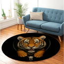 Tiger Zipper Round Rug