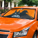 Totoro Ghibli Studio Hide Orange Car Auto Sunshades