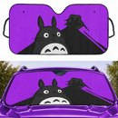 Totoro Ghibli Studio Hide Purple Car Auto Sunshades