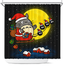 Totoro Noel Star Night Shower Curtain