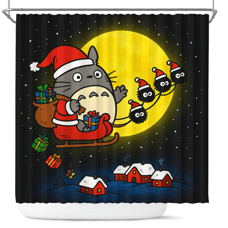 Totoro Noel Star Night Shower Curtain