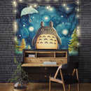 Totoro Starry Night Tapestry