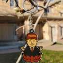 Trump Yoga Keychain