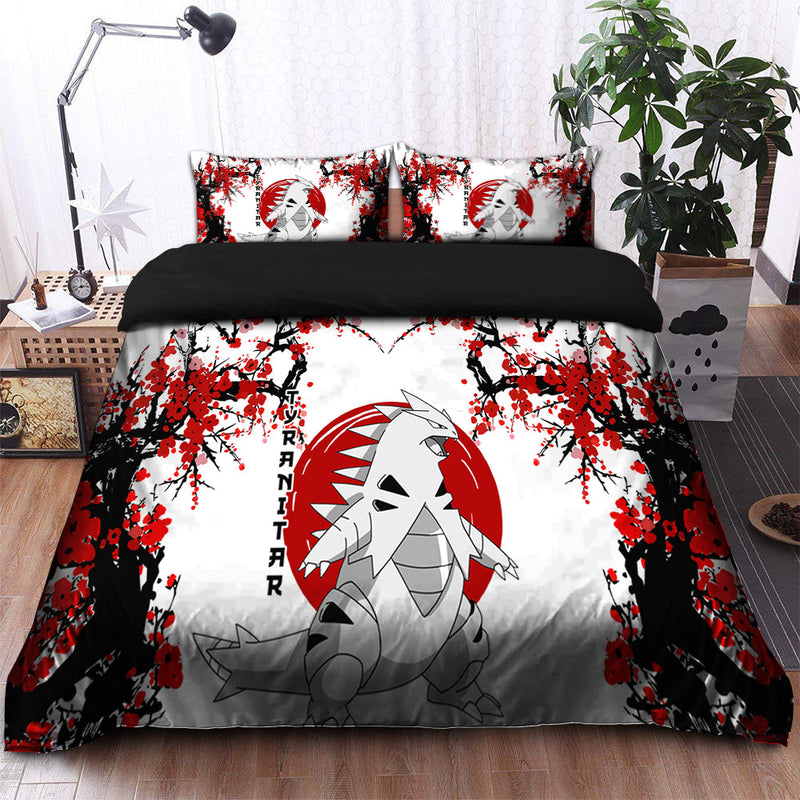 Tyranitar Pokemon Japan Style Bedding Set Duvet Cover And 2 Pillowcases