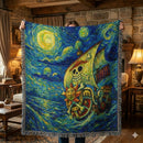 One Piece Starry Night Anime Woven Throw Blanket