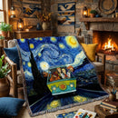 Starry Night Scooby Doo Woven Throw Blanket