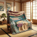 Pokemon Blanket Handmade Woven Psyduck Woven Throw Blanket