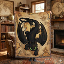 Toothless How To Train Your Dragon Viking Map Woven Throw Blanket