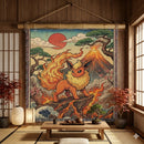 Flareon Pokemon Japan Style Woven Throw Blanket