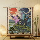 Espeon Umbreon Japan Style Pokemon Woven Throw Blanket