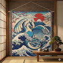 Lugia Pokemon Japan Style Woven Throw Blanket
