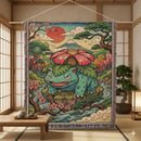 Venusaur Pokemon Japan Style Woven Throw Blanket