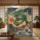 Rayquaza Pokemon Japan Style Woven Throw Blanket