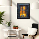 Two Doves By The Window Painting - Living Room - Canvas Wall Art - Print - Wall Decor