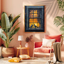 Two Doves By The Window Painting - Living Room - Canvas Wall Art - Print - Wall Decor