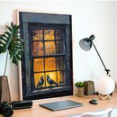 Two Doves By The Window Painting - Living Room - Canvas Wall Art - Print - Wall Decor