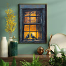 Two Doves By The Window Painting - Living Room - Canvas Wall Art - Print - Wall Decor