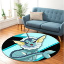 Vaporeon Pokemon Round Rug