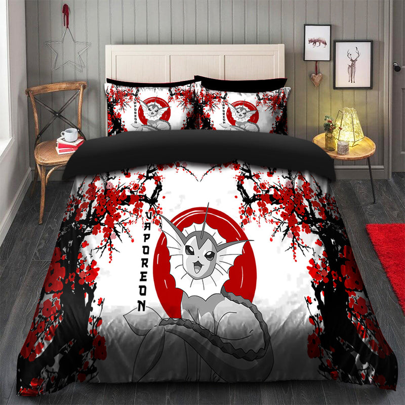 Vaporeon Pokemon Japan Style Bedding Set Duvet Cover And 2 Pillowcases