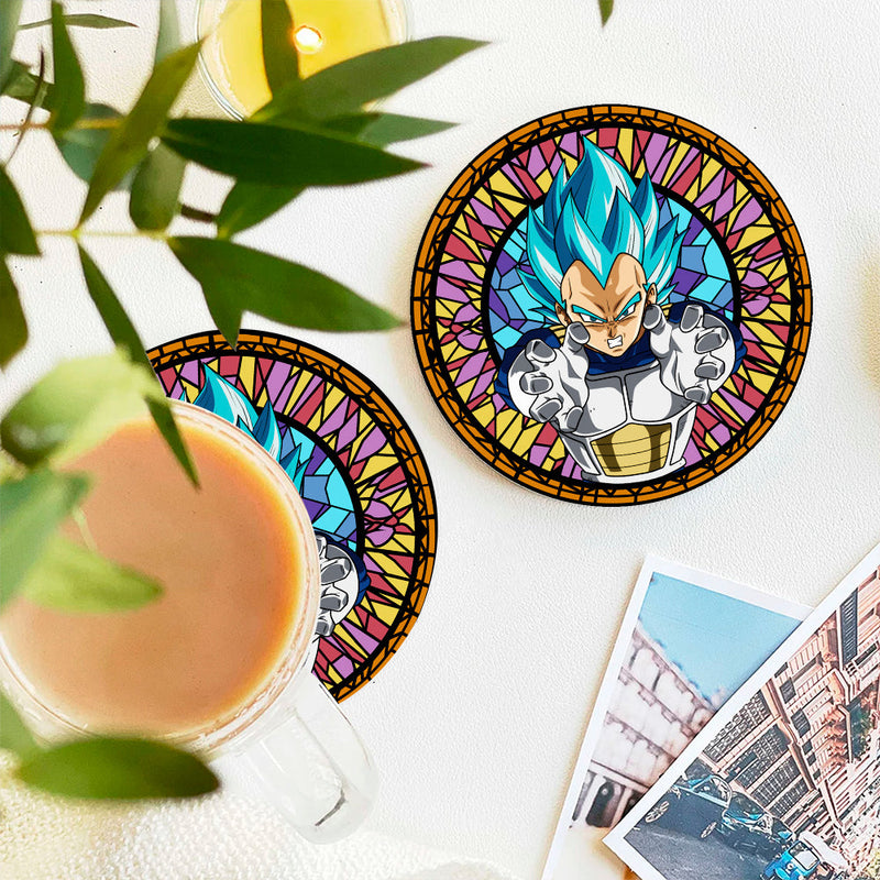 Vegata Blue Stained Glass Decor Coaster - Gift Idea