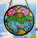 Venusaur Pokemon Round Stained Glass Suncatcher