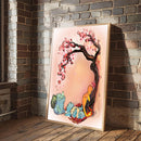 Water Pokemon Team Japan Cherry Blossom- Living Room - Canvas Wall Art - Print - Wall Decor