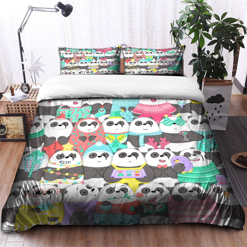 We Bare Bear Bedding Set Duvet Cover And 2 Pillowcases Nearkii