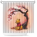 Winnie The Pooh Cherry Blossom Japan Shower Curtain