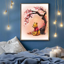 Winnie The Pooh Cherry Blossom- Living Room - Canvas Wall Art - Print - Wall Decor