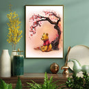Winnie The Pooh Cherry Blossom- Living Room - Canvas Wall Art - Print - Wall Decor