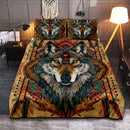 Native American Wolf Art Quilt Bed Sets