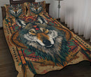 Native American Wolf Art Quilt Bed Sets