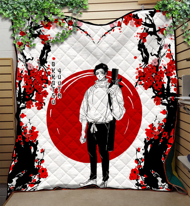 Yuta Jujutsu Kaisen Japan Style Quilt Blanket