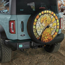 Zenitsu Demon Slayer Anime Stained Glass Jeep Car Spare Tire Cover