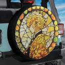 Zenitsu Demon Slayer Anime Stained Glass Jeep Car Spare Tire Cover