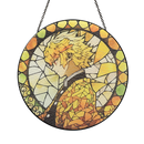 Zenitsu Demon Slayer Round Stained Glass Suncatcher