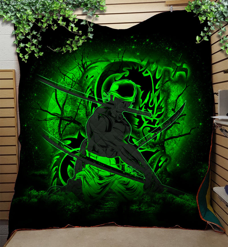 Zoro One Piece Moonlight Quilt Blanket Nearkii