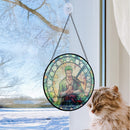 Zoro One Piece Round Stained Glass Suncatcher