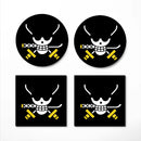 Zoro One Piece Icon Skull Ceramic Decor Coaster - Gift Idea