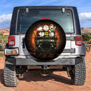 Snoopy And Friends Ride Jeep Halloween Funny Car Spare Tire Covers Gift For Campers Nearkii