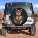 Yorkshire Puppy Dog Hanging Cute Jeep Car Spare Tire Covers Gift For Campers Nearkii