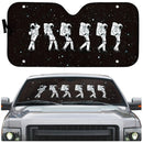 Crotch Grab Moon Walk Astronaut Car Auto Sun Shades Windshield Accessories Decor Gift Nearkii