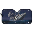 Funny Slothzilla Hits Titanic Custom Car Auto Sun Shades Windshield Accessories Decor Gift Nearkii