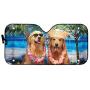 Golden Dog Days Of Summer Custom Car Auto Sun Shades Windshield Accessories Decor Gift Nearkii