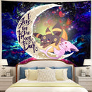 Eevee Couple Pokemon Love You To The Moon Galaxy Tapestry Room Decor Nearkii