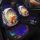 Pikachu Mimikyu Cute Love You To The Moon Galaxy Love You To The Moon Galaxy Car Seat Covers