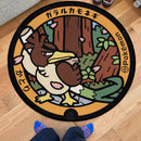 Tea Lute Pokemon Round Carpet Rug Bedroom Livingroom Home Decor Nearkii