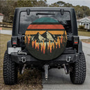 Vintage Mountain Jeep Car Spare Tire Cover Gift For Campers Nearkii
