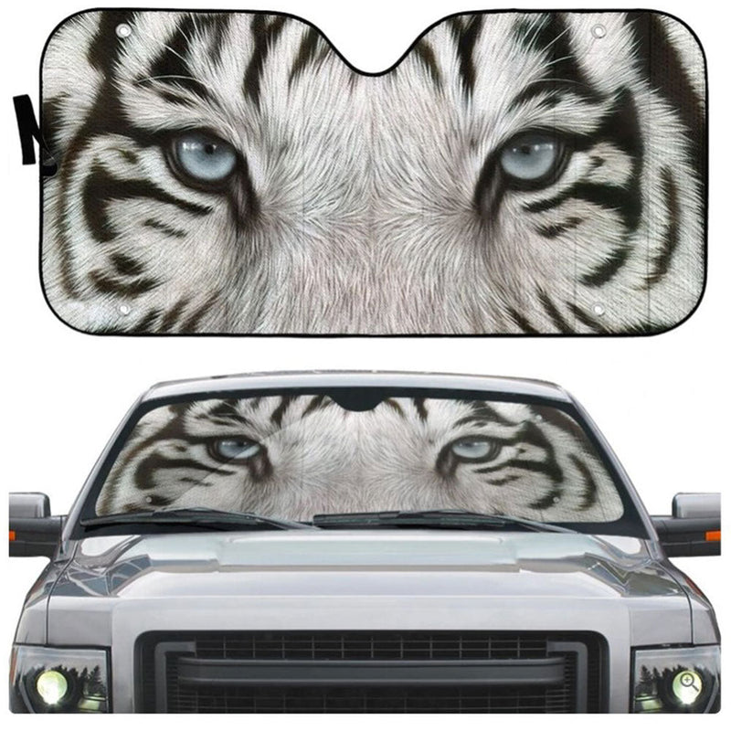 White Tiger Eyes Car Auto Sun Shades Windshield Accessories Decor Gift Nearkii