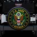 United States Retired Logo Car Spare Tire Covers Gift For Campers Nearkii